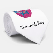 Glitteruil Stropdas (Opgerold)