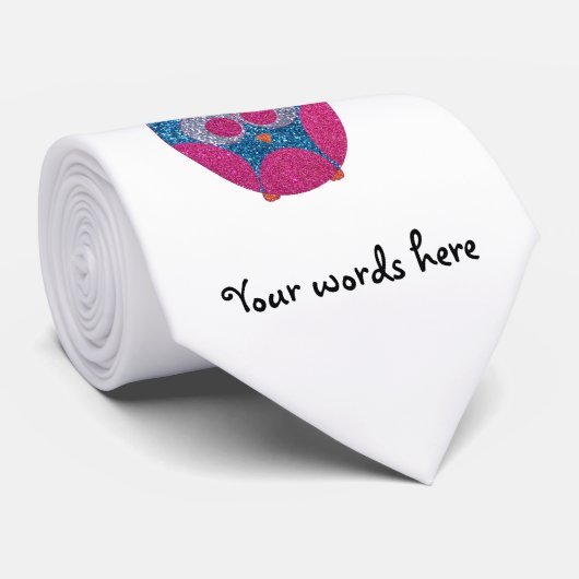 Glitteruil Stropdas (Opgerold)