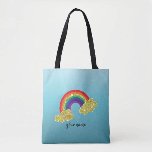 glitterwolk met mousserende smeltkroes tote bag (Voorkant)