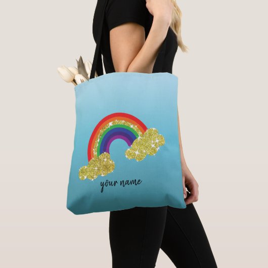 glitterwolk met mousserende smeltkroes tote bag (Dichtbij)