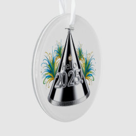 Glittery 2025 ornament