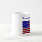 Glittery American Flag Koffiemok (Center)