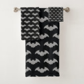 Glittery Bat Halloween Bad Handdoek (Insitu)
