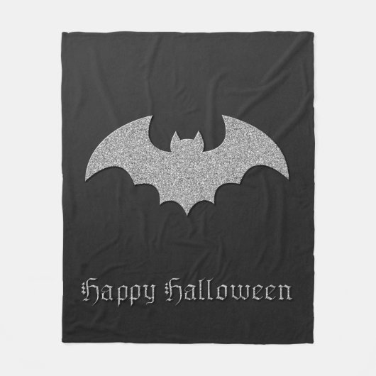 Glittery Bat Halloween Fleece Deken (Voorkant)