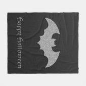 Glittery Bat Halloween Fleece Deken (Voorkant (Horizontaal))