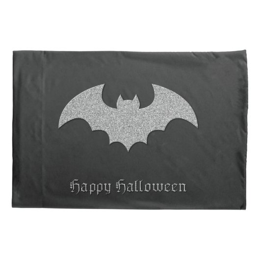 Glittery Bat Halloween Kussensloop (Achterkant)