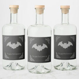 Glittery Bat Halloween Likeurfles Etiket