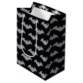 Glittery Bat Halloween Medium Cadeauzakje (Voorkant Gekanteld)