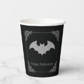 Glittery Bat Halloween Papieren Bekers (Achterkant)