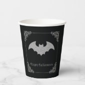 Glittery Bat Halloween Papieren Bekers (Voorkant)