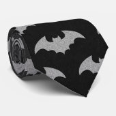 Glittery Bat Halloween Stropdas (Opgerold)