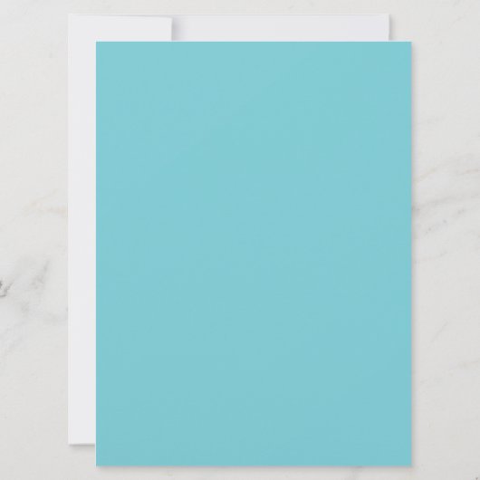 Glittery Bat Mitswa Blauw en Zilver Groot Kaart (Achterkant)