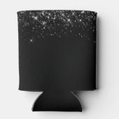 Glittery Black 21e verjaardag Blikjeskoeler (Achterkant)