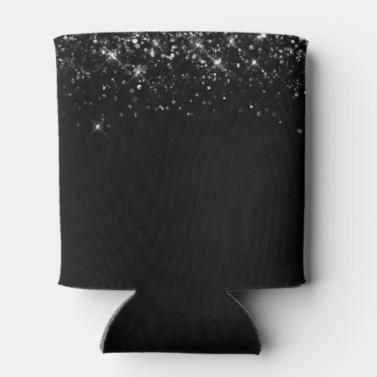 Glittery Black 21e verjaardag Blikjeskoeler (Achterkant)