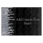 Glittery Black/Silver Glamour Snijplank (Voorkant)