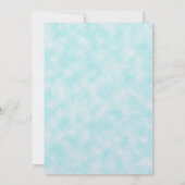 Glittery Blauwgroen Blue Peacock Feathers Sweet 16 Kaart (Achterkant)