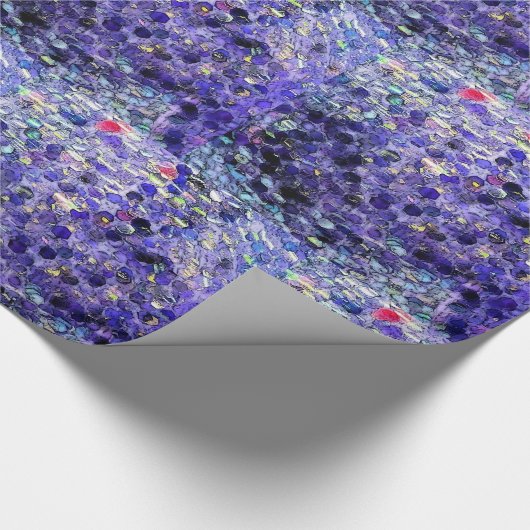 Glittery Blue Cadeaupapier (Hoek)