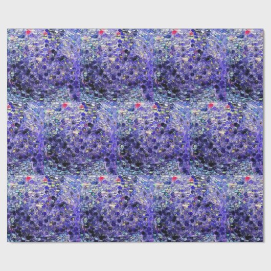Glittery Blue Cadeaupapier (Vlak)