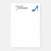 Glittery Blue High Hiel Post-it® Notes (Voorkant)