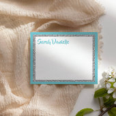 Glittery Blue & Silver, persoonlijk bedankt voor u