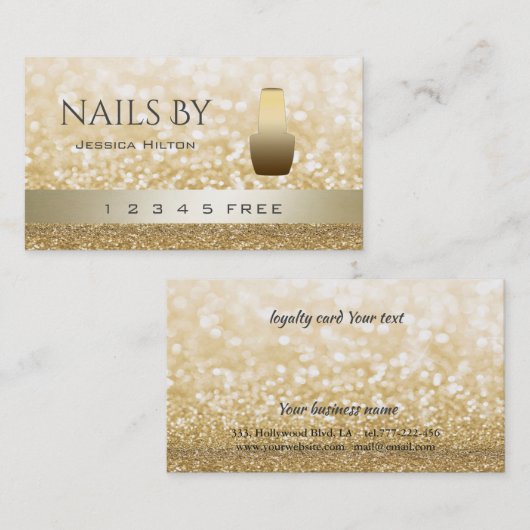 glittery bokeh , een trouwe glittery bokeh , een m klantenkaartje (Voorkant / Achterkant)