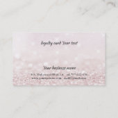 glittery bokeh , een trouwe glittery bokeh , een m klantenkaartje (Achterkant)