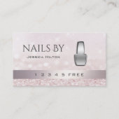 glittery bokeh , een trouwe glittery bokeh , een m klantenkaartje (Voorkant)