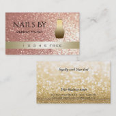 glittery bokeh , een trouwe glittery bokeh , een m klantenkaartje (Voorkant / Achterkant)