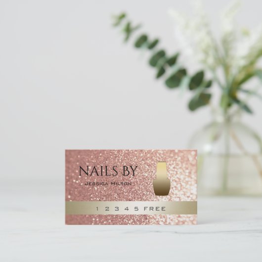 glittery bokeh , een trouwe glittery bokeh , een m klantenkaartje (Staand voorkant)