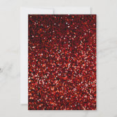 Glittery bordeaux rood maroon zwart moderne bruilo kaart (Achterkant)