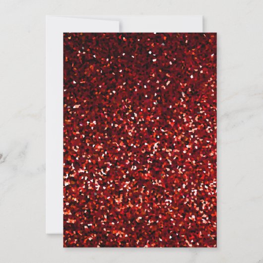 Glittery bordeaux rood maroon zwart moderne bruilo kaart (Achterkant)