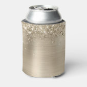 Glittery Champagne Folie 30e verjaardag Blikjeskoeler (Blikje Achterkant)