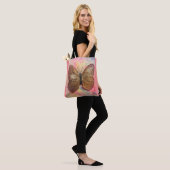 "Glittery Chic Butterfly Tote Bag (Op model)