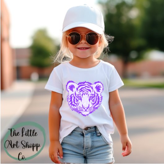 Glittery Coquette Bow Louisiana Football Tshirt