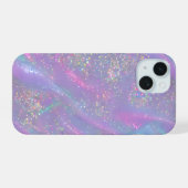 Glittery Crystal Organza iPhone 15 Case (Achterkant horizontaal)