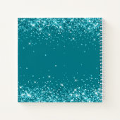 Glittery Dark Turquoise 40e verjaardag Gast Notitieboek (Achterkant)