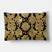 Glittery Dierlijke Huiddruk Patroon Aangepast Mono Etui (Achterkant)