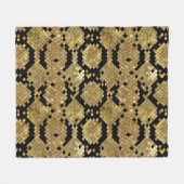 Glittery Dierlijke Huiddruk Patroon Aangepast Mono Fleece Deken (Voorkant (Horizontaal))