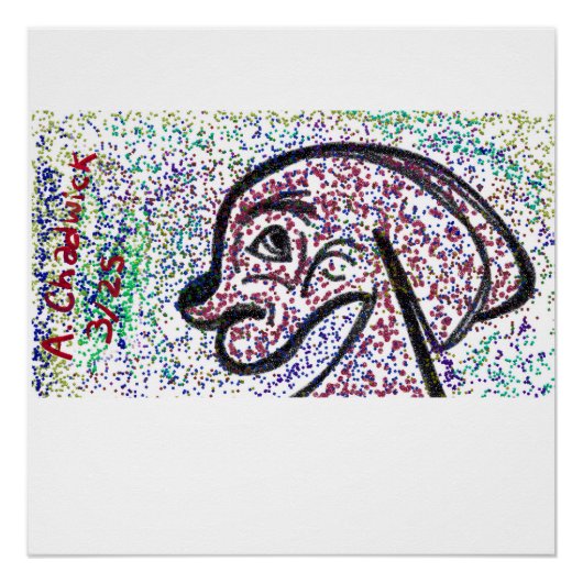 Glittery Dog-Poster Perfect Poster (Voorkant)