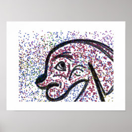 Glittery Dog-Poster Poster