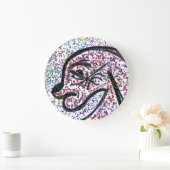 Glittery Dog Wall Clock Grote Klok (Huis)