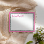 Glittery Donkerroze en Zilver Hartelijk dank voor  Bedankkaart<br><div class="desc">Deze trendy platte kaart is voorzien van een vetgedrukt lettertype aan de voorzijde met een gelaagde vormgeving in zilveren glitter en wit,  en een stevig gekleurde achtergrond. Voeg jouw tekst toe gebruikend de vorm van de sjabloon. Verander de doopvont,  de lay-out en de kleuren gebruikend de Customize eigenschap.</div>