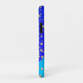 Glittery Dreamweaver Blue Monogram Case-Mate iPhone Case (Achterkant/rechts)