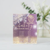 Glittery druppels cupcake-chef-banketbakkerij (Staand voorkant)