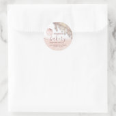 Glittery druppels cupcake chef script bakery class ronde sticker (Tas)