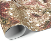 Glittery Earthtone Floral Tapestry Cadeaupapier (Rol Hoek)