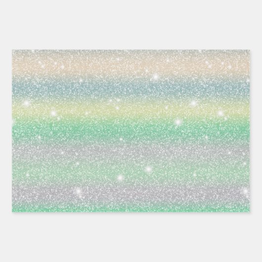 Glittery en Starry schattig cadeau 1 Inpakpapier Vel (Voorkant)