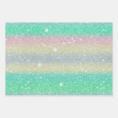 Glittery en Starry schattig cadeau 2 Inpakpapier Vel (Voorkant 3)