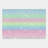 Glittery en Starry schattig cadeau 2 Inpakpapier Vel (Voorkant 2)