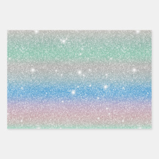 Glittery en Starry schattig cadeau 2 Inpakpapier Vel